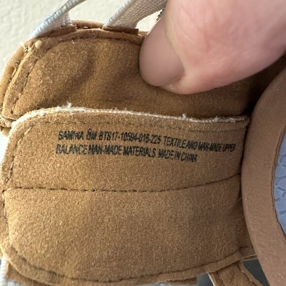 Baretraps Samina Women’s Gladiator Sandals Size 8 Tan And Blue Shoes Strappy Zip - Picture 8 of 8